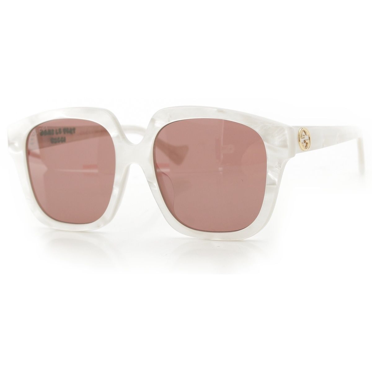 Gucci GG Dans le Vert Sunglasses Shell White 55 Eyewear