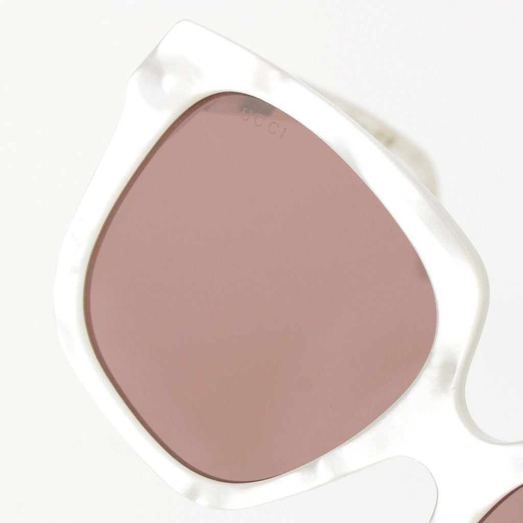 Gucci GG Dans le Vert Sunglasses Shell White 55 Eyewear — view 6