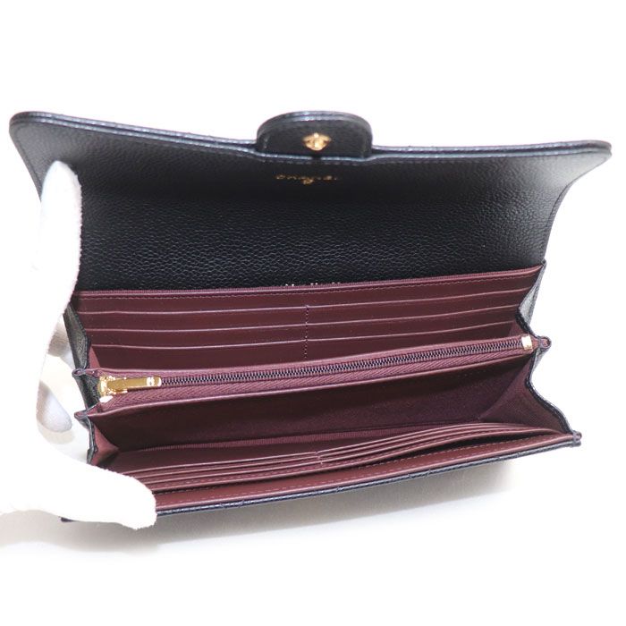 Chanel Quilted Classic Long Flap Wallet Black — view 4