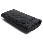 Chanel Quilted Classic Long Flap Wallet Black — view 2
