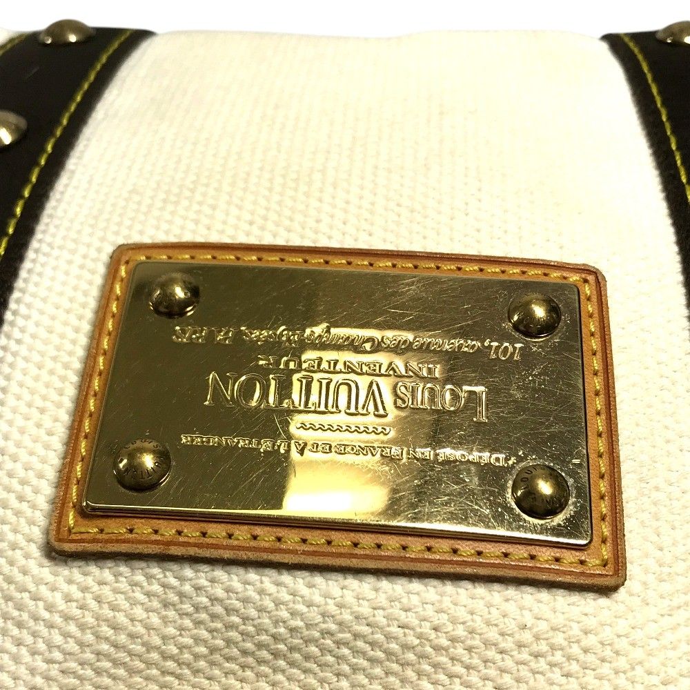 Louis Vuitton Handbag Cabas PM Antigua Cotton White — view 5