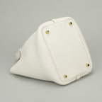 Hermes Picotin Lock PM 18 Tote Taurillon Clemence Gray Pale White Gold — view 6