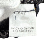 Louis Vuitton Logomania Scarf Shine Wool Silk Blend Black Silver — view 8