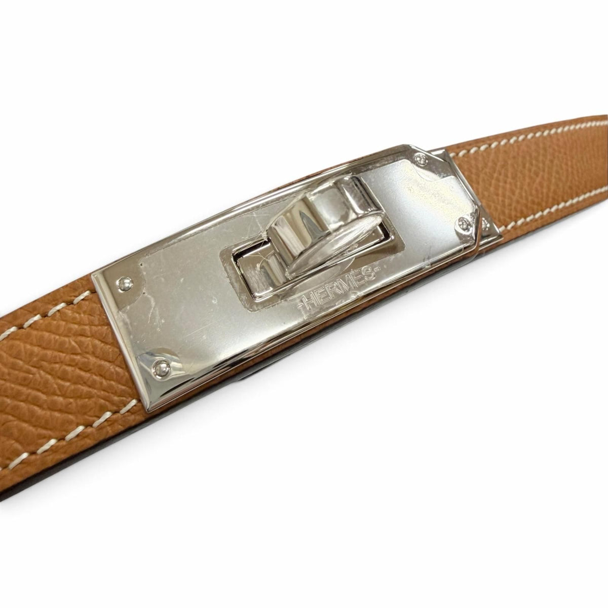 Hermes Kelly 18 Belt Veau Epsom Gold Silver — view 7
