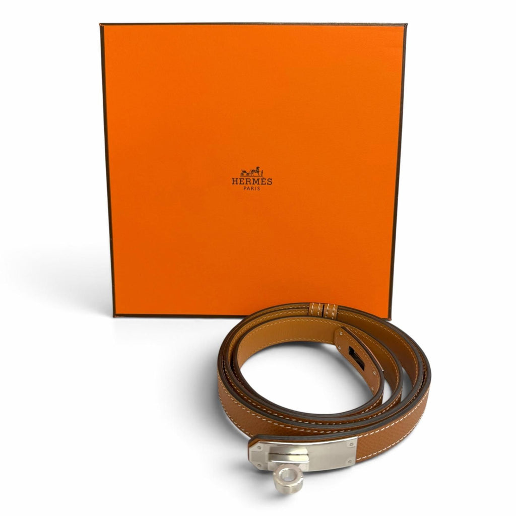 Hermes Kelly 18 Belt Veau Epsom Gold Silver — view 2