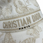 Dior Toile de Jouy Embroidered Bucket Hat White 57 — view 6