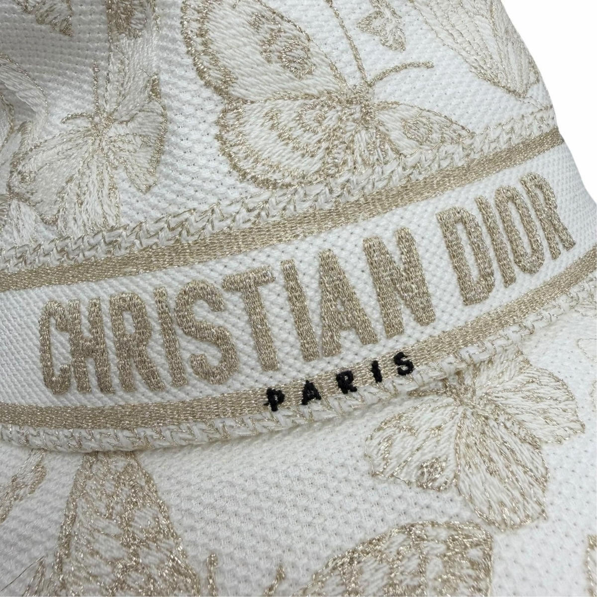 Dior Toile de Jouy Embroidered Bucket Hat White 57 — view 6
