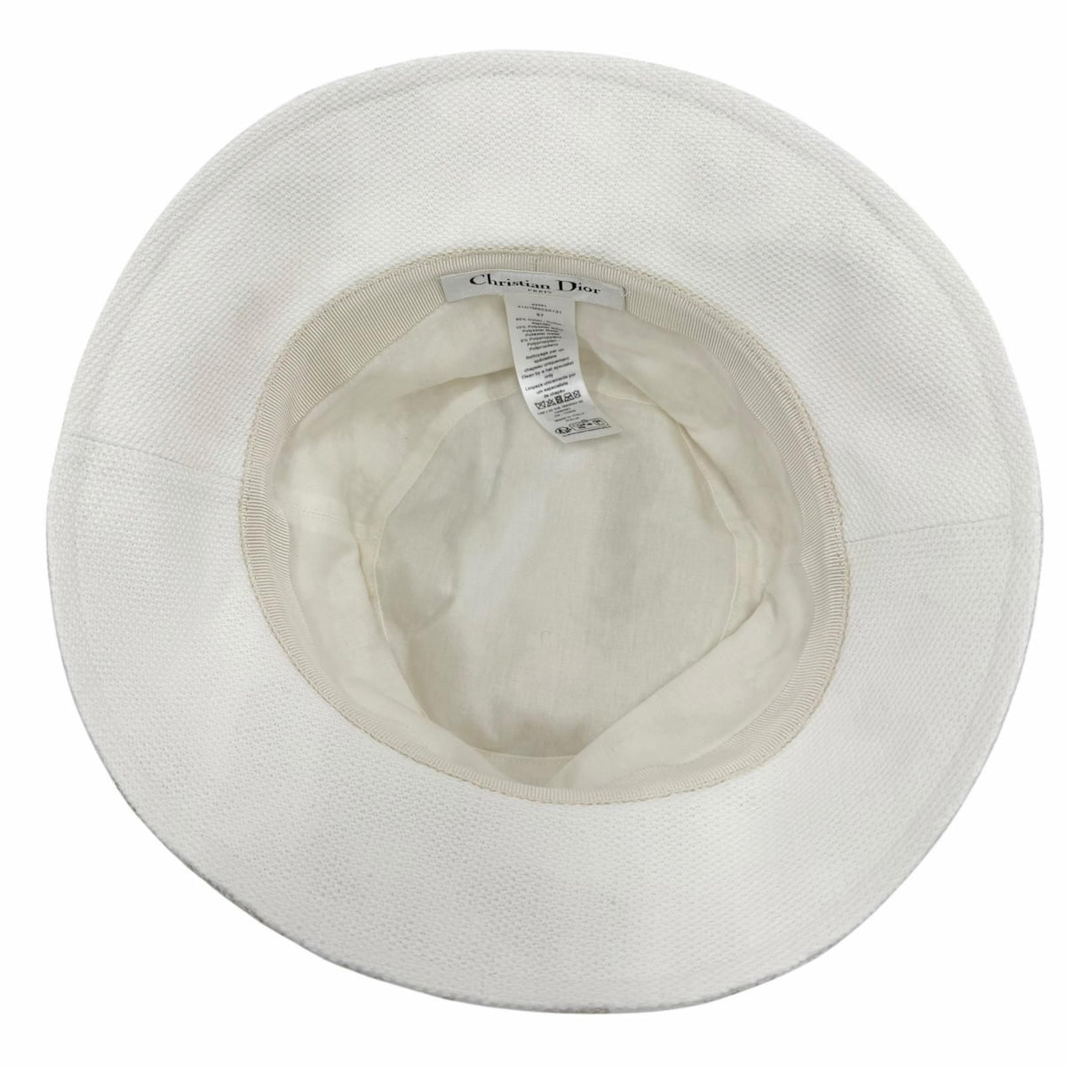 Dior Toile de Jouy Embroidered Bucket Hat White 57 — view 5