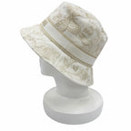 Dior Toile de Jouy Embroidered Bucket Hat White 57 — view 3