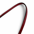 Hermes Leather Silver Clochette Pendant Bordeaux Necklace — view 6