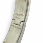 Hermes Kelly Bracelet Bangle Black Silver — view 8