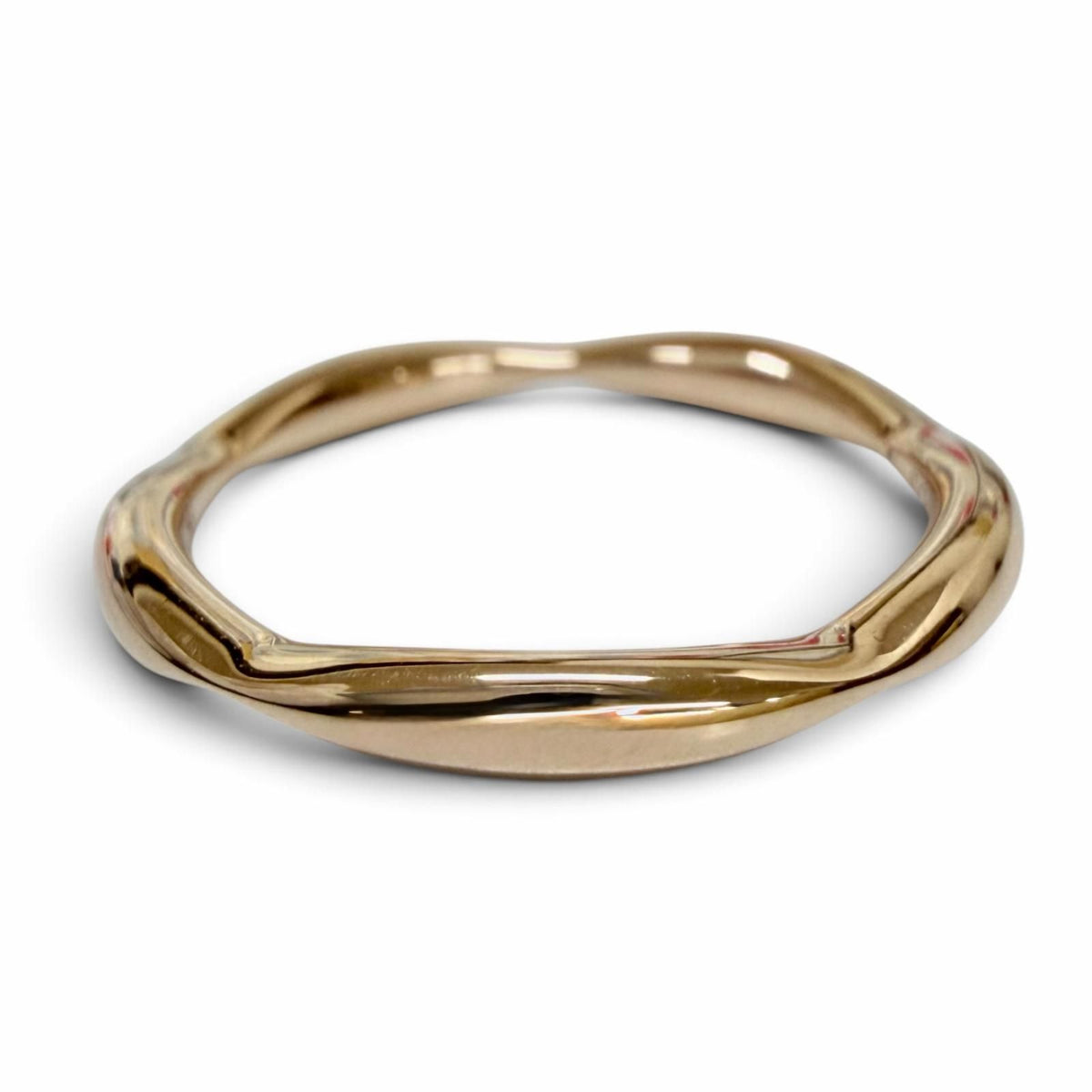 Chanel Camellia Half Eternity Diamond Ring Pink Gold 50 JP — view 3