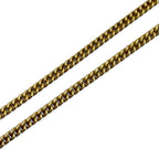 Chanel CC Logo Quilted Rhinestone Necklace Gold French — view 5