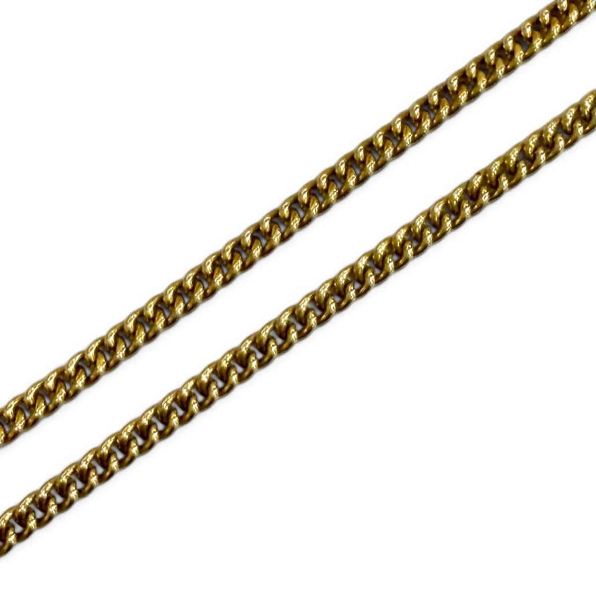 Chanel CC Logo Quilted Rhinestone Necklace Gold French — view 5