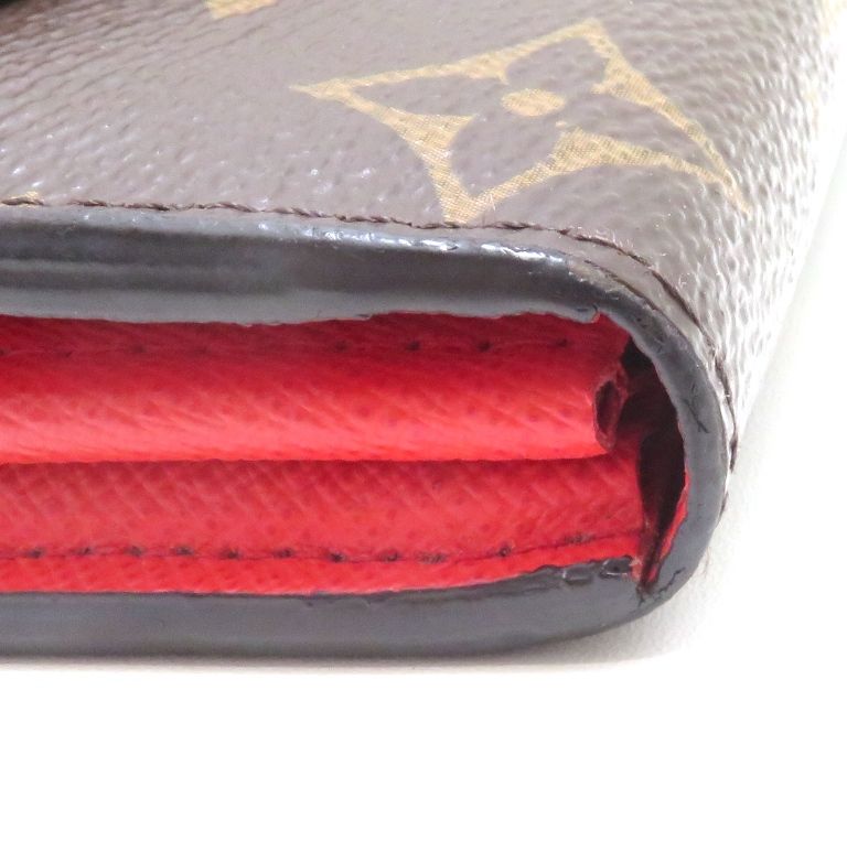 Louis Vuitton Portefeuille Sarah Monogram Coquelicot Wallet Canvas Brown — view 7