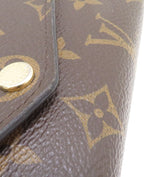 Louis Vuitton Portefeuille Sarah Monogram Coquelicot Wallet Canvas Brown — view 8