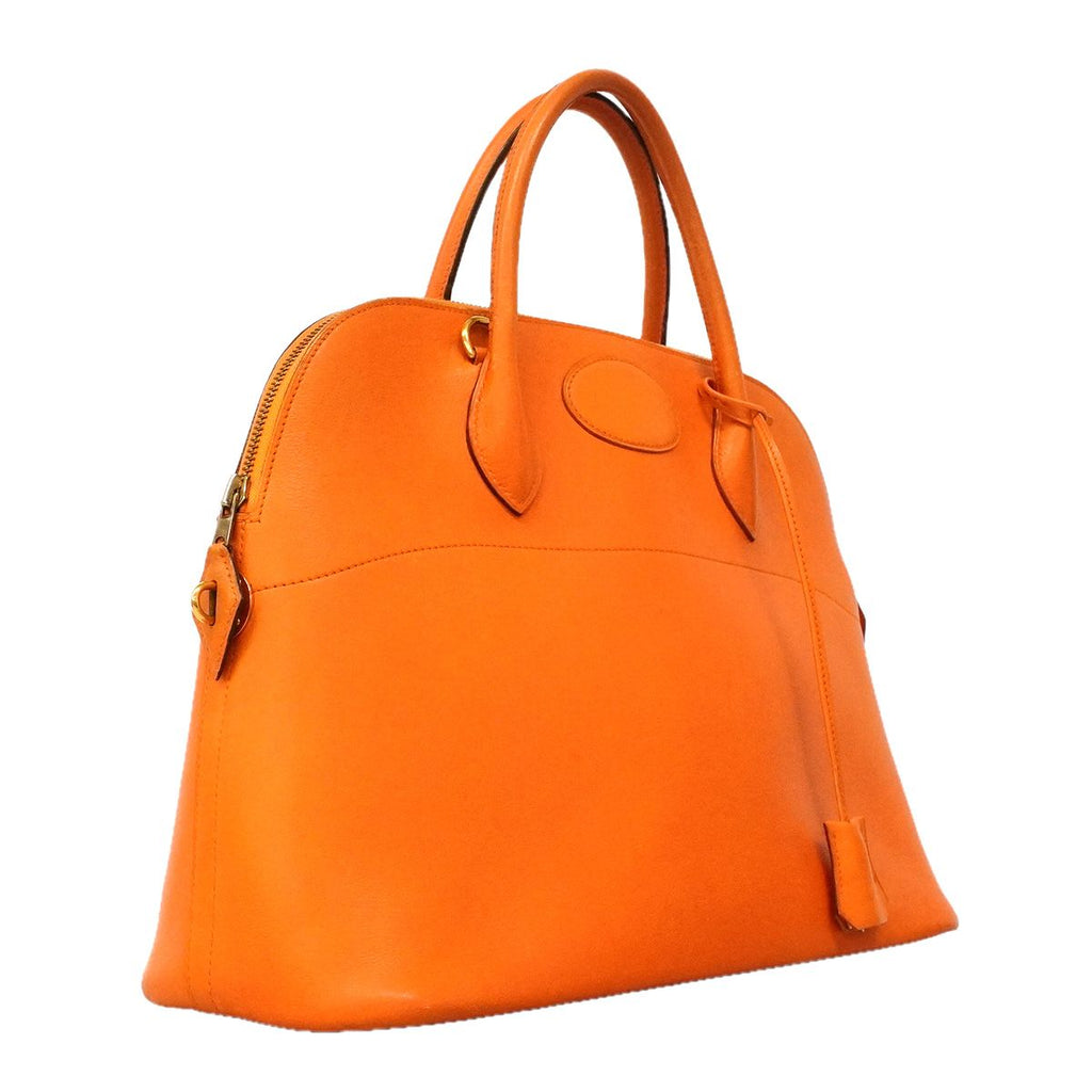 Hermes Handbag Bolide 35 Voga River Orange Gold — view 2