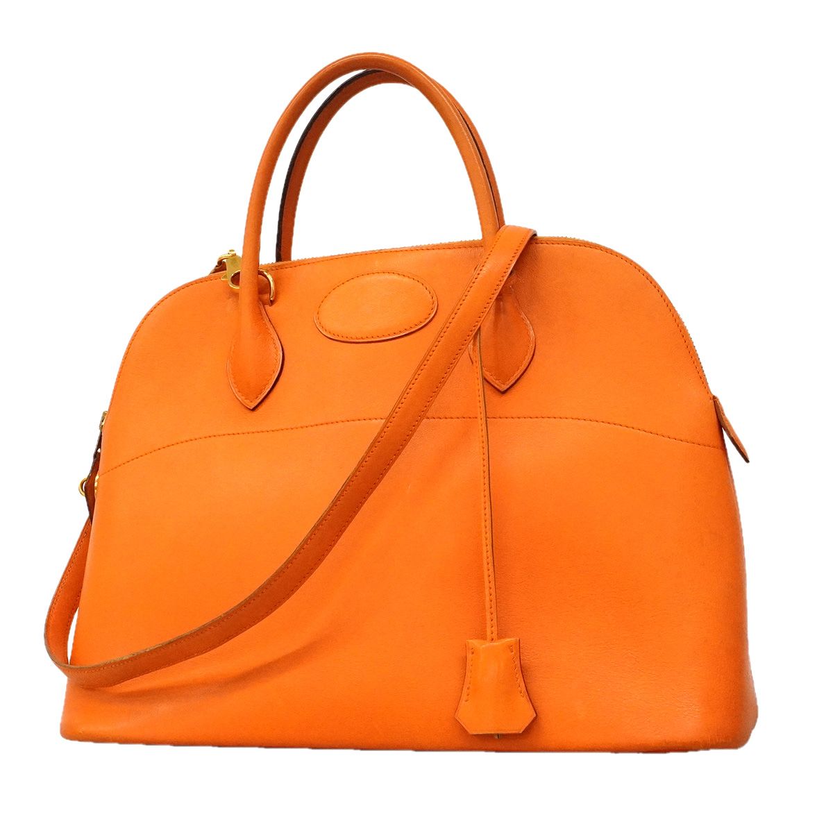 Hermes Handbag Bolide 35 Voga River Orange Gold