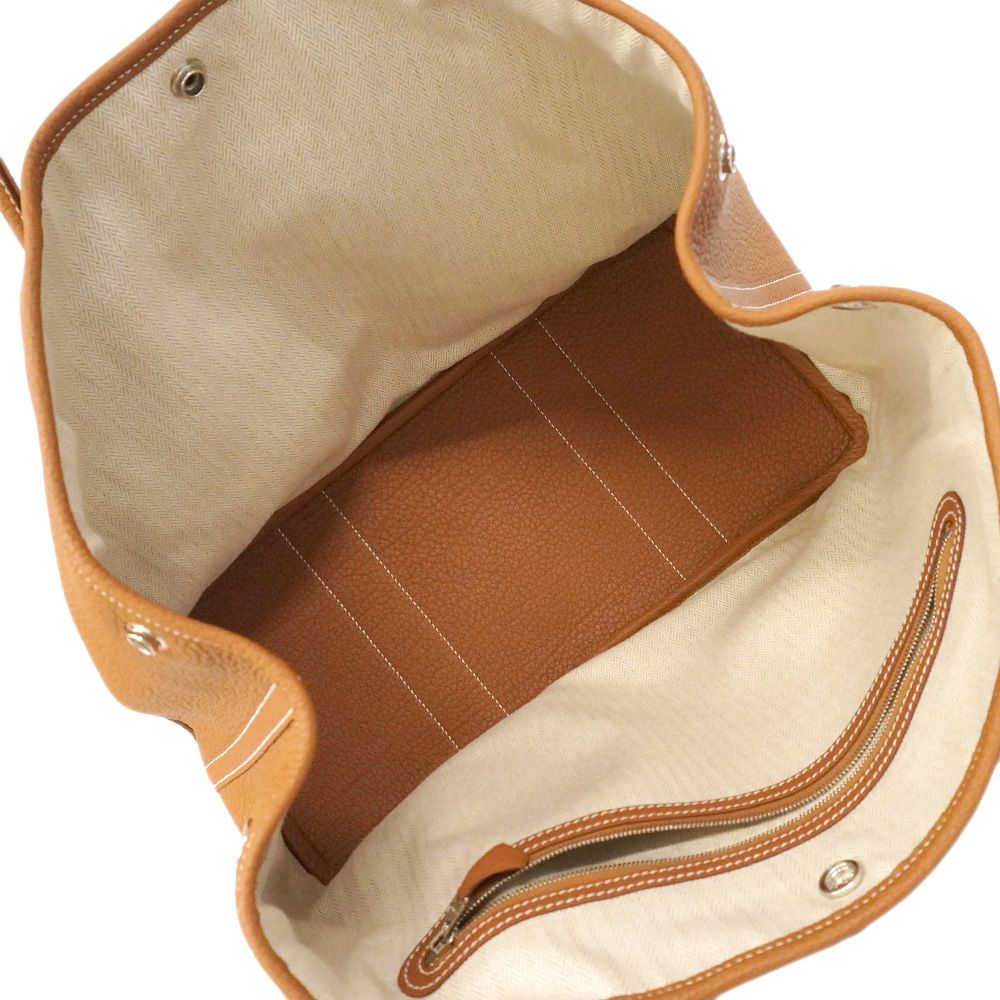 Hermes Tote Garden Party PM Negonda Gold Silver — view 4
