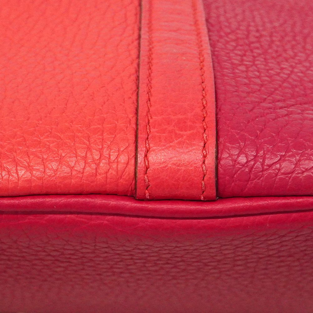Hermes Handbag Picotin Lock PM Casaque Taurillon Clemence Rose Mexico Rouge — view 8