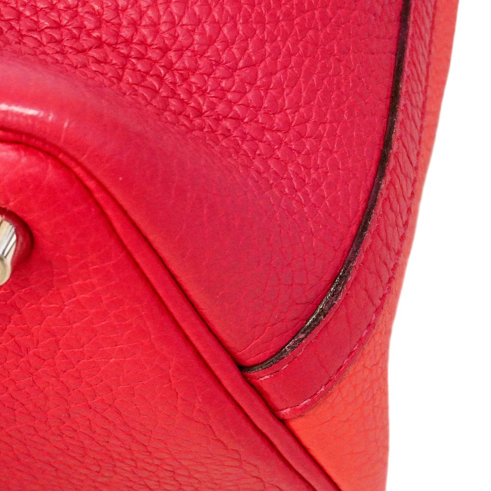 Hermes Handbag Picotin Lock PM Casaque Taurillon Clemence Rose Mexico Rouge — view 7