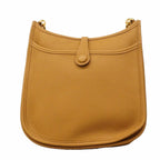 Hermes Shoulder Bag Evelyne 23 Taurillon Clemence Sesame Gold — view 6