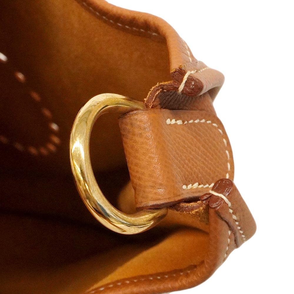 Hermes Shoulder Bag Evelyne Courchevel Gold — view 7