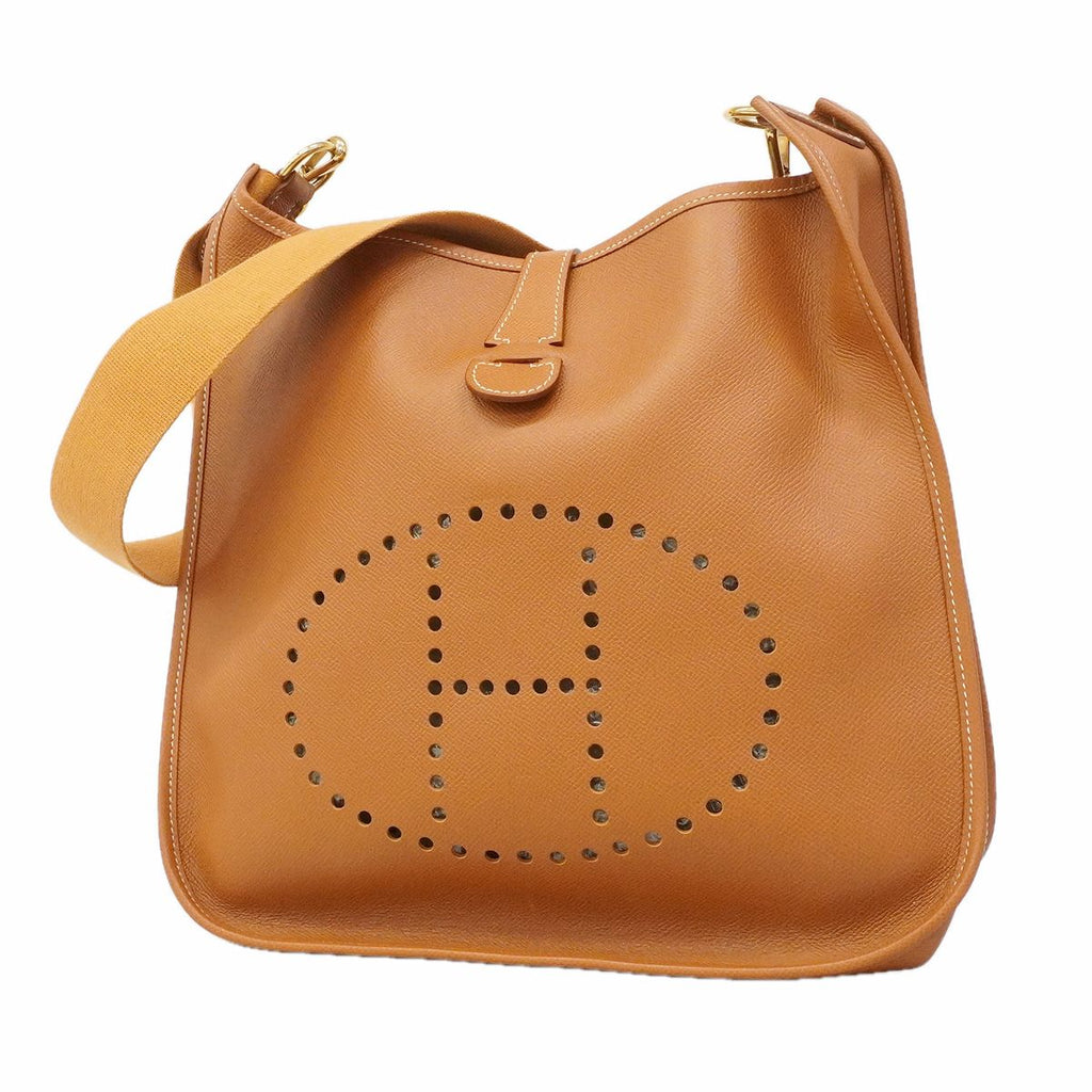 Hermes Shoulder Bag Evelyne Courchevel Gold