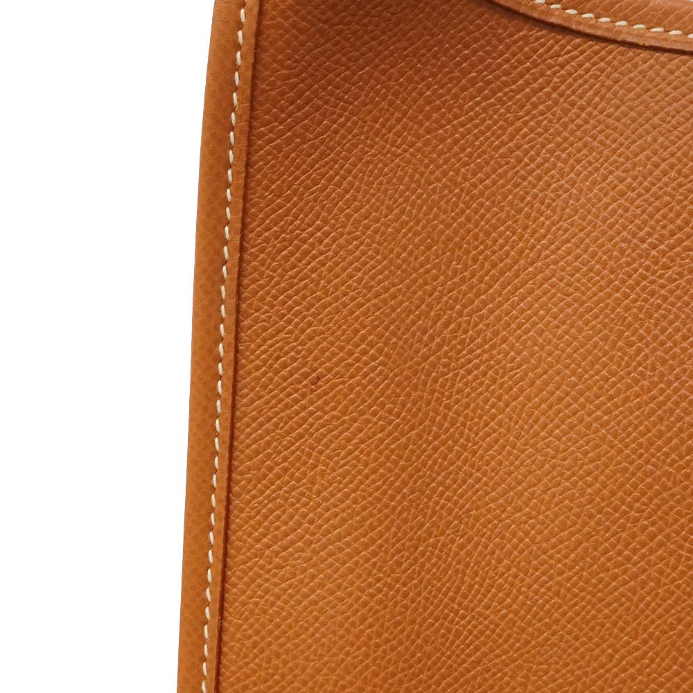 Hermes Shoulder Bag Evelyne Courchevel Gold — view 6