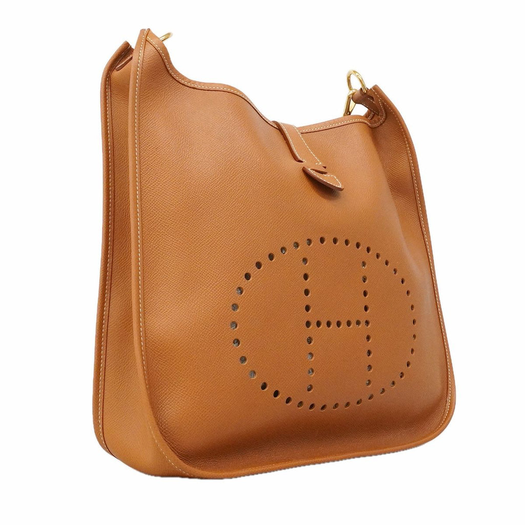 Hermes Shoulder Bag Evelyne Courchevel Gold — view 2