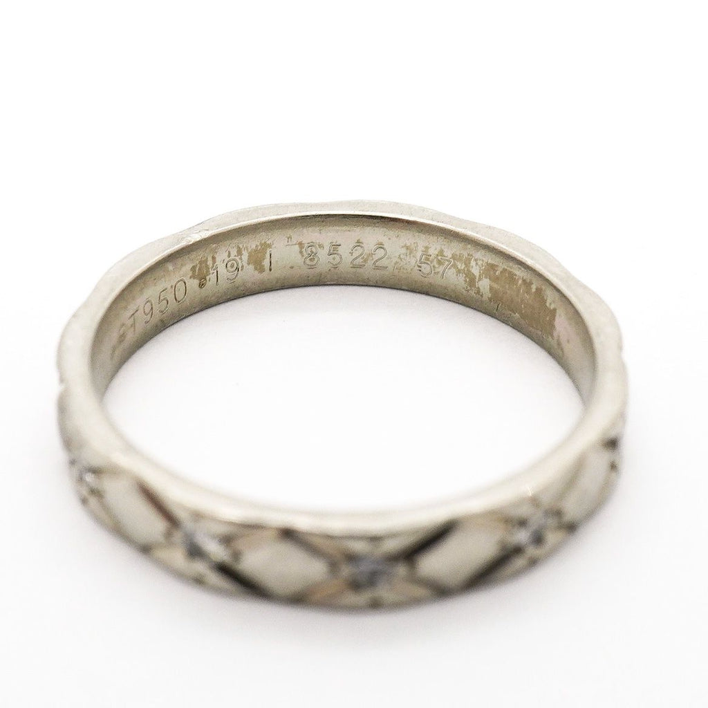 Chanel Ring Quilted Full Diamond Platinum — view 5
