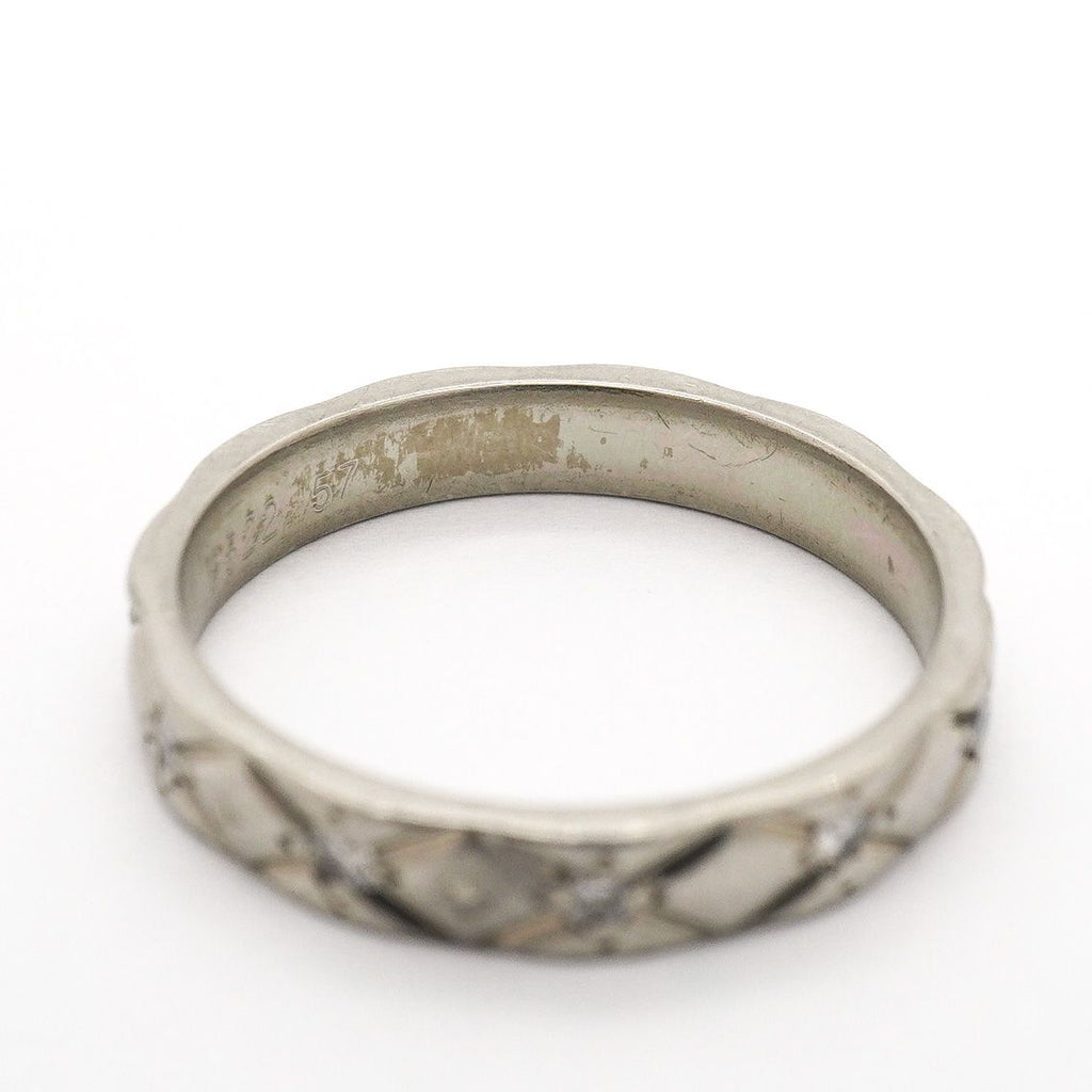 Chanel Ring Quilted Full Diamond Platinum — view 6