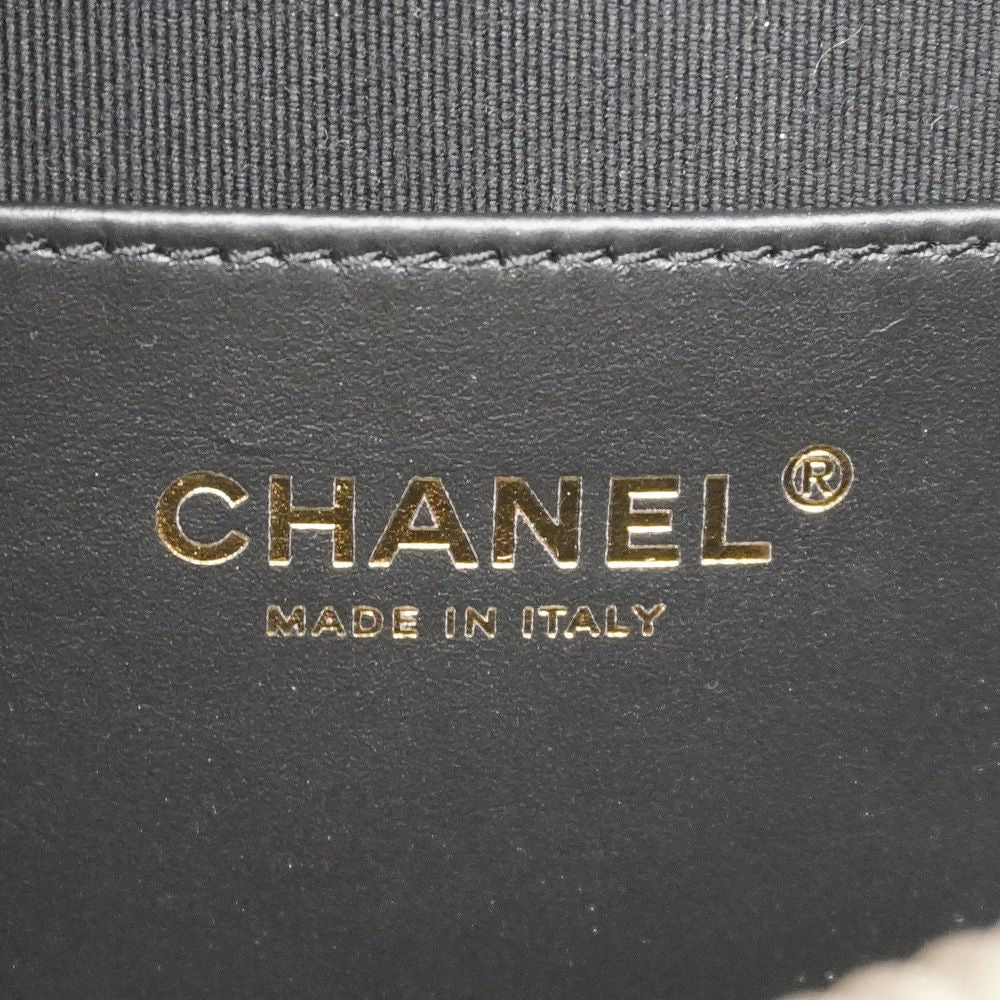 Chanel Vanity Bag Quilted Lambskin Black Gold 2-Way Bag — view 5