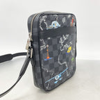 Louis Vuitton Shoulder Bag Damier Graphite Danube PM NM Black — view 2