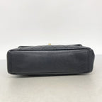 Chanel Handbag Quilted Leather Black Gold 2-Way Bag — view 3