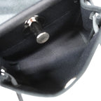 Hermes Shoulder Bag Herbag Zip Mini Toile Military Black Silver — view 4