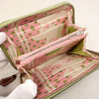 Hermes Coin Purse Azap Compact Silk'in Veau Epsom Vert Criquet Silver — view 4