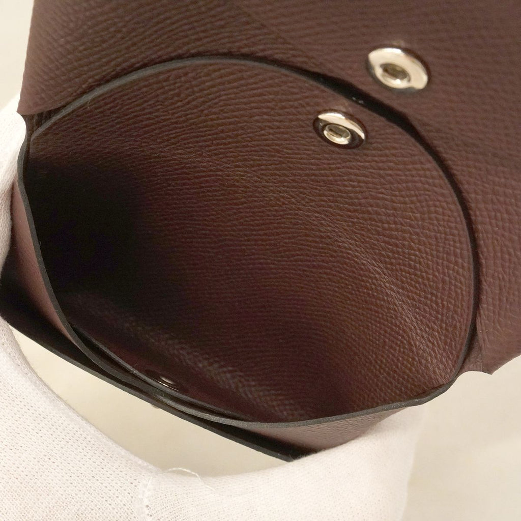 Hermes Coin Purse Calvi Duo Veau Epsom Tail Silver — view 4