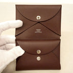 Hermes Coin Purse Calvi Duo Veau Epsom Tail Silver — view 8