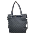 Gucci Tote GG Canvas Black Silver