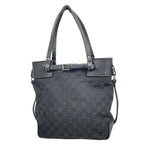 Gucci Tote GG Canvas Black Silver