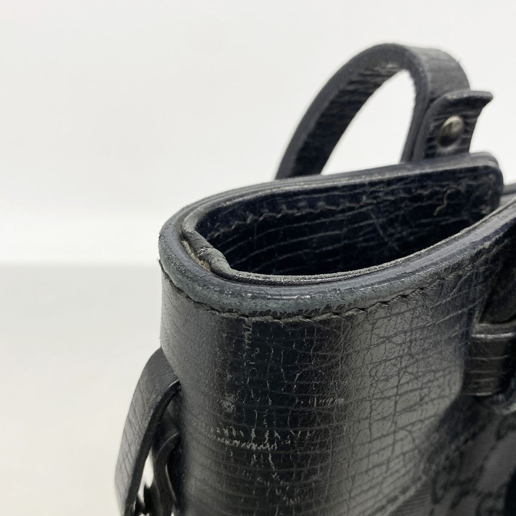 Gucci Tote GG Canvas Black Silver — view 8