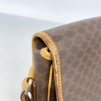 Celine Shoulder Bag Macadam Brown Gold — view 6
