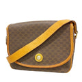 Celine Shoulder Bag Macadam Brown Gold