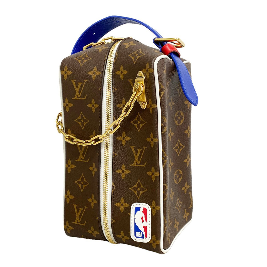 Louis Vuitton Clutch Monogram NBA Collaboration Cloakroom Drop Kit Brown