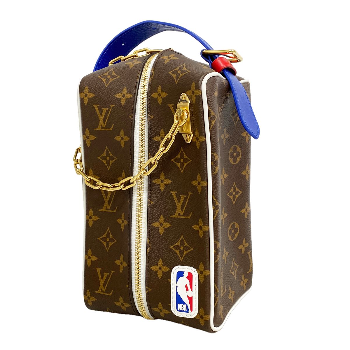 Louis Vuitton Clutch Monogram NBA Collaboration Cloakroom Drop Kit Brown