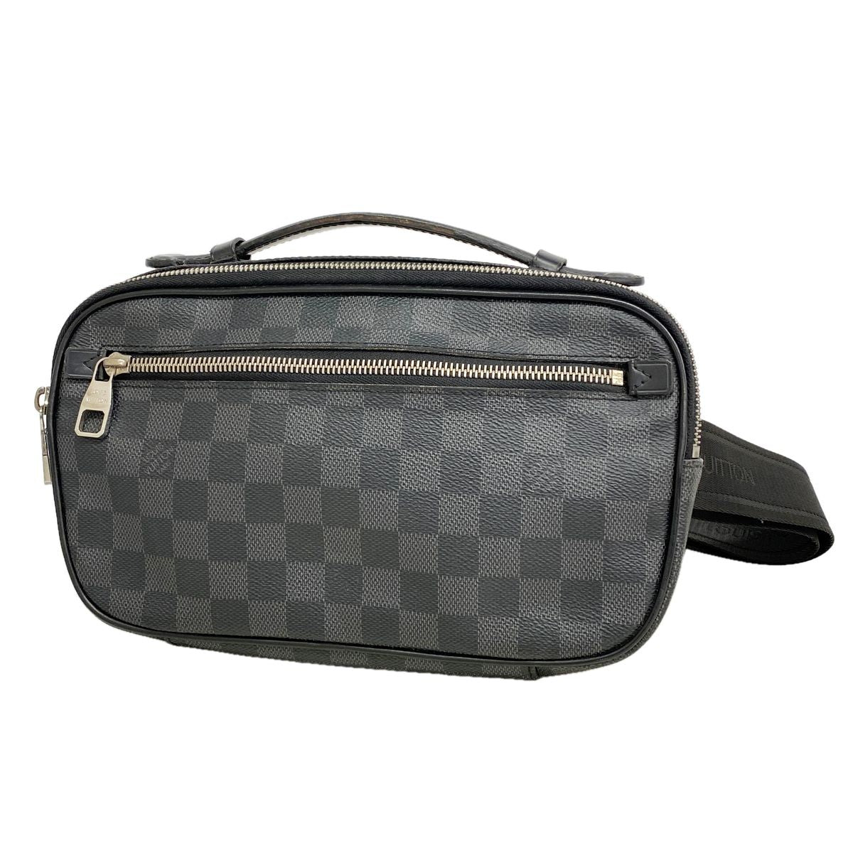 Louis Vuitton Belt Bag Damier Graphite Ambler Black