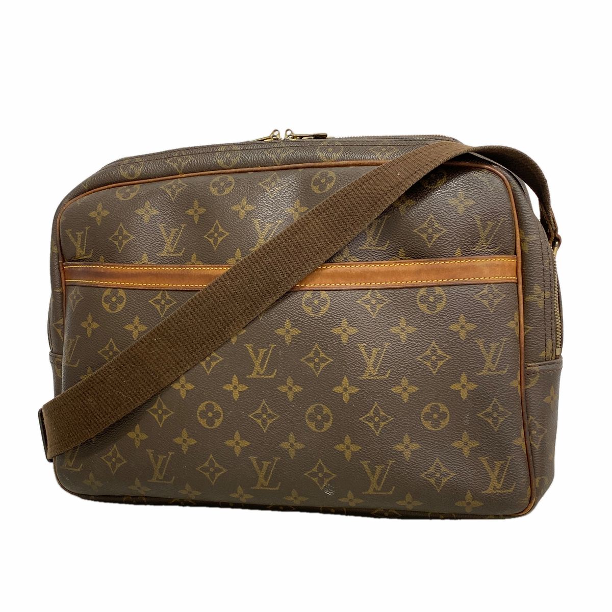 Louis Vuitton Shoulder Bag Monogram Reporter GM Brown