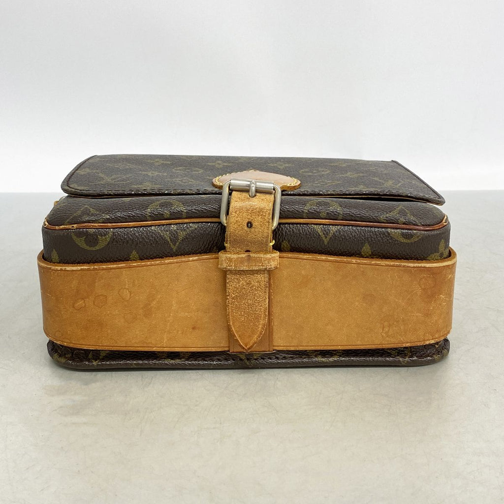 Louis Vuitton Shoulder Bag Monogram Cartouchiere MM Brown — view 3