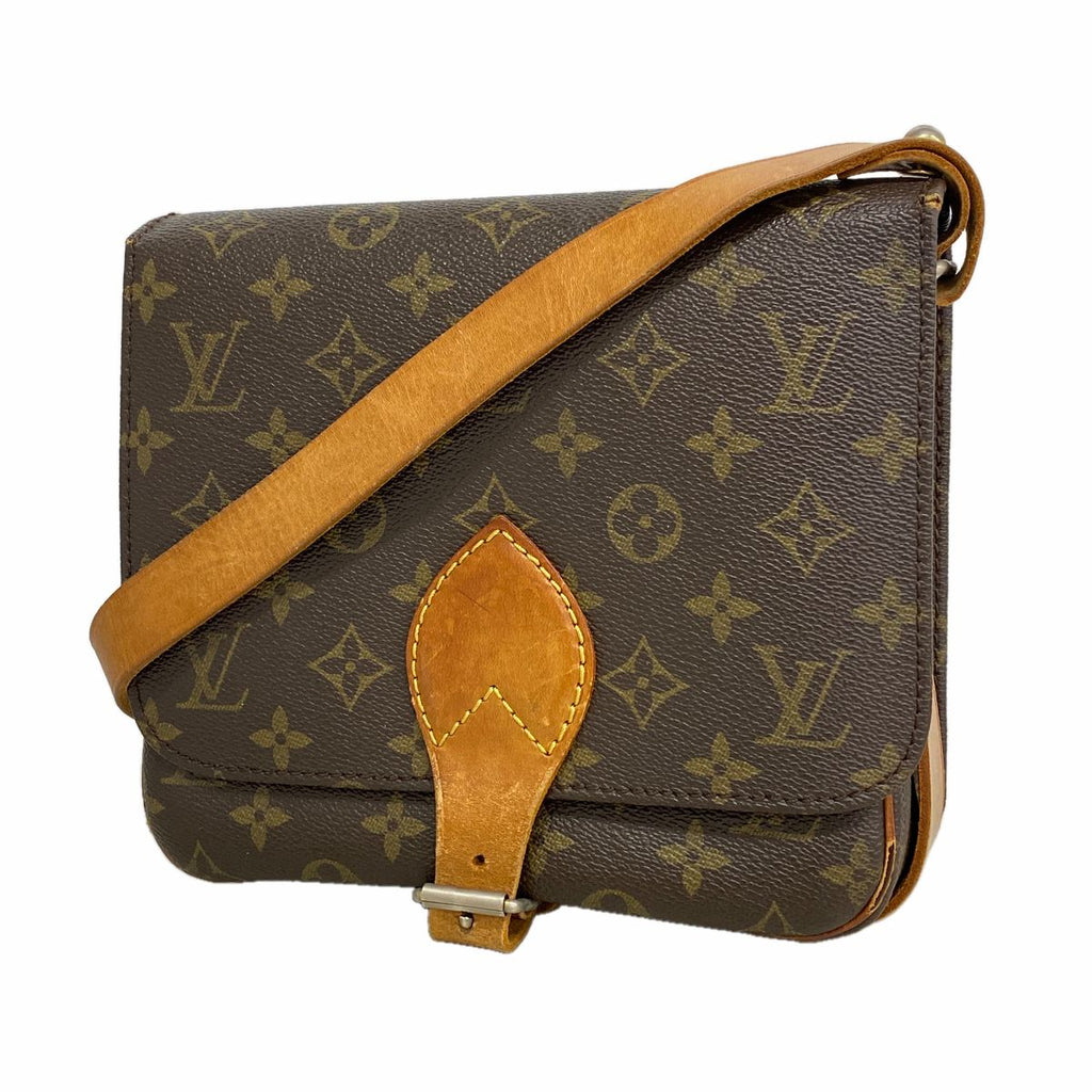 Louis Vuitton Shoulder Bag Monogram Cartouchiere MM Brown